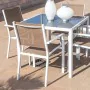 Sedia da giardino Thais 55,2 x 60,4 x 86 cm Taupé Alluminio Bianco di BigBuy Home, Sedie per tavolo da giardino - Rif: S87003...