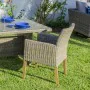 Chaise de jardin Patsy Gris Bois Rotin 58 x 63 x 86 cm de BigBuy Home, Chaises de table de jardin - Réf : S8700337, Prix : 18...