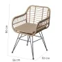 Garden chair Ariki 57 x 62 x 80 cm synthetic rattan Steel Graphite by BigBuy Home, Garden Dining Chairs - Ref: S8700342, Pric...