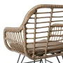 Garden chair Ariki 57 x 62 x 80 cm synthetic rattan Steel Graphite by BigBuy Home, Garden Dining Chairs - Ref: S8700342, Pric...