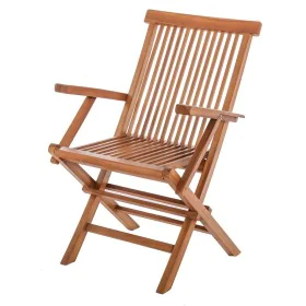 Garden chair Kayla 56 x 60 x 90 cm Natural Teak by BigBuy Home, Garden Dining Chairs - Ref: S8700343, Price: 87,31 €, Discoun...