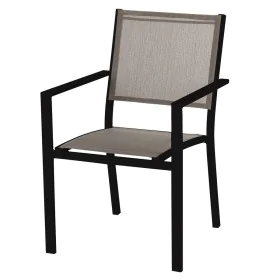 Garden chair Thais 55,2 x 60,4 x 86 cm Graphite Taupe Aluminium by BigBuy Home, Garden Dining Chairs - Ref: S8700347, Price: ...