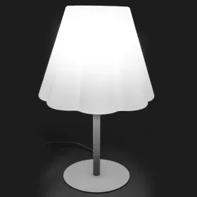 Lamp Abbey White Grey 23 W E27 220 V 39 x 39 x 60 cm by BigBuy Garden, Decking & Patio Lighting - Ref: S8700386, Price: 72,94...