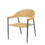 Garden chair Niva Graphite by BigBuy Garden, Garden Dining Chairs - Ref: S8700411, Price: 225,22 €, Discount: %