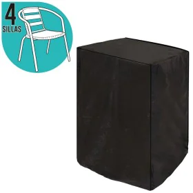 Stuhlüberzug Für Stühle Schwarz PVC 66 x 66 x 109 cm von BigBuy Garden, Stühle - Ref: S8700428, Preis: 11,06 €, Rabatt: %