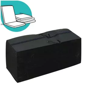 Protective Case Black 122 x 40 x 56 cm by BigBuy Garden, Cushions - Ref: S8700431, Price: 18,13 €, Discount: %