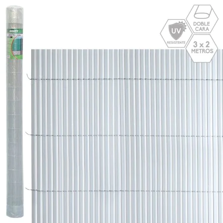 Wattle Grey PVC 3 x 2 cm by BigBuy Garden, Decorative Fences - Ref: S8700440, Price: 59,00 €, Discount: %