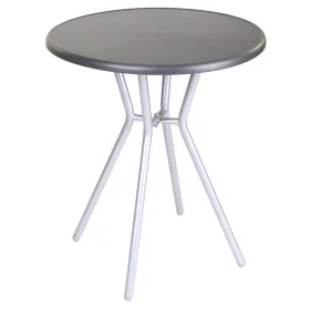 Side table Zoe Black Grey Steel 60 x 60 x 70 cm by BigBuy Garden, Side Tables - Ref: S8700451, Price: 55,08 €, Discount: %