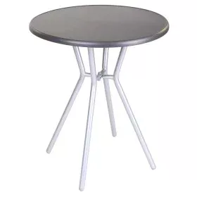 Mesa de apoio Zoe Preto Cinzento Aço 60 x 60 x 70 cm de BigBuy Garden, Mesas auxiliares - Ref: S8700451, Preço: 55,53 €, Desc...