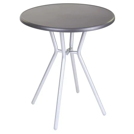 Side table Zoe Black Grey Steel 60 x 60 x 70 cm by BigBuy Garden, Side Tables - Ref: S8700451, Price: 55,53 €, Discount: %