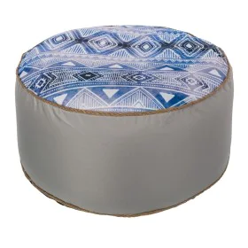 Pouf gonflable étnico Bleu 55 x 55 x 25 cm Ethnique de BigBuy Garden, Poufs - Réf : S8700452, Prix : 23,97 €, Remise : %