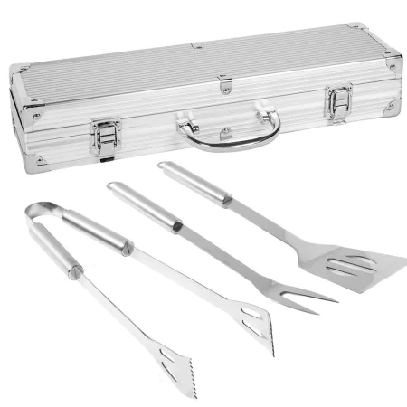 Grillzubehör-Set mit Tragetasche Edelstahl 37 x 10 x 8 cm von BigBuy Garden, Bestecksets - Ref: S8700471, Preis: 22,19 €, Rab...