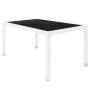 Dining Table Marlene Aluminium Crystal Rattan Tempered Glass 160 x 90 x 76 cm by BigBuy Garden, Dining Tables - Ref: S8700492...