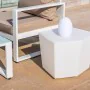 Table d'appoint Penta Blanc Polyéthylène 40 x 33 x 38,5 cm de BigBuy Garden, Tables de service - Réf : S8700498, Prix : 155,5...