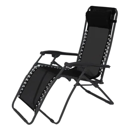 Folding Chair Non gravity Black 95 x 65 x 106 cm by BigBuy Garden, Folding Chairs - Ref: S8700499, Price: 49,56 €, Discount: %