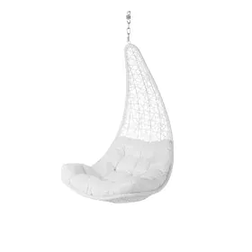 Poltrona de jardim suspensa Dido Branco Rotim 82 x 84 x 132 cm de BigBuy Garden, Poltronas - Ref: S8700519, Preço: 311,02 €, ...