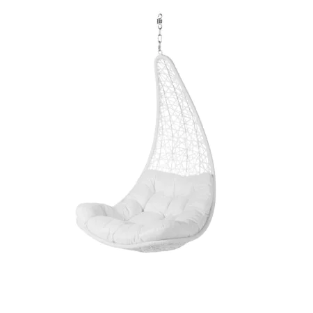 Poltrona de jardim suspensa Dido Branco Rotim 82 x 84 x 132 cm de BigBuy Garden, Poltronas - Ref: S8700519, Preço: 311,02 €, ...