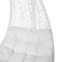 Poltrona de jardim suspensa Dido Branco Rotim 82 x 84 x 132 cm de BigBuy Garden, Poltronas - Ref: S8700519, Preço: 311,02 €, ...