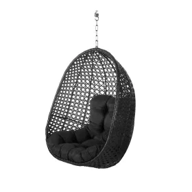 Poltrona de jardim suspensa Dido Preto 81 x 64 x 111,5 cm de BigBuy Garden, Poltronas - Ref: S8700525, Preço: 391,64 €, Desco...