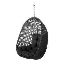 Poltrona de jardim suspensa Dido Preto 81 x 64 x 111,5 cm de BigBuy Garden, Poltronas - Ref: S8700525, Preço: 418,27 €, Desco...