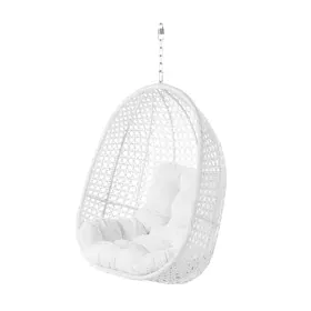 Fauteuil de jardin suspendu Dido Blanc 81 x 64 x 111,5 cm de BigBuy Garden, Fauteuils - Réf : S8700526, Prix : 391,64 €, Remi...