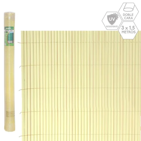 Wattle Beige PVC 1 x 300 x 150 cm by BigBuy Garden, Decorative Fences - Ref: S8700535, Price: 44,42 €, Discount: %