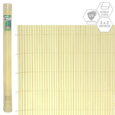 Wattle Beige PVC 1 x 300 x 200 cm by BigBuy Garden, Decorative Fences - Ref: S8700536, Price: 57,16 €, Discount: %