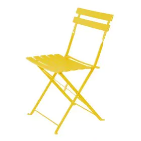 Chaise de jardin Sira Moutarde Acier 41 x 46 x 80 cm (2 Unités) de BigBuy Garden, Chaises de table de jardin - Réf : S8700539...