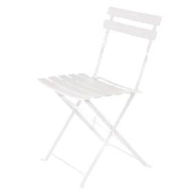 Silla de Jardín Sira Blanco Acero 41 x 46 x 80 cm (2 Unidades) de BigBuy Garden, Sillas de comedor de jardín - Ref: S8700540,...