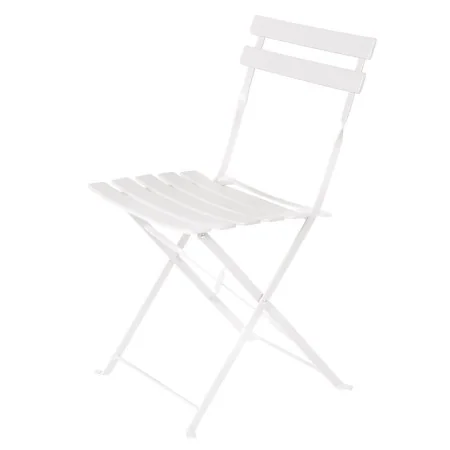 Garden chair Sira White Steel 41 x 46 x 80 cm (2 Units) by BigBuy Garden, Garden Dining Chairs - Ref: S8700540, Price: 61,31 ...