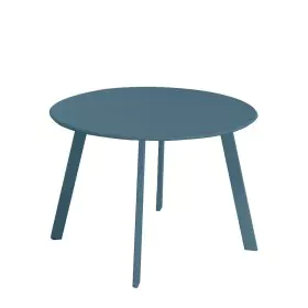 Table Marzia Bleu Acier Acier 60 x 60 x 42 cm de BigBuy Home, Tables de service - Réf : S8700641, Prix : 54,40 €, Remise : %