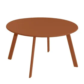 Mesa Marzia Terracota Aço 70 x 70 x 40 cm de BigBuy Home, Mesas auxiliares - Ref: S8700645, Preço: 61,31 €, Desconto: %