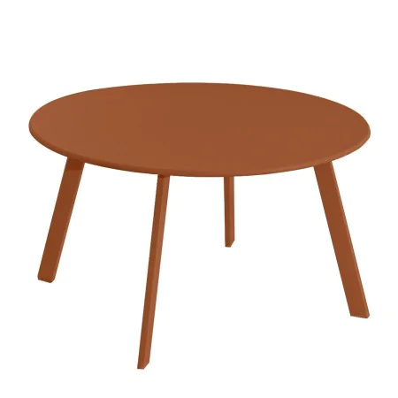 Mesa Marzia Terracota Acero 70 x 70 x 40 cm de BigBuy Home, Mesas auxiliares - Ref: S8700645, Precio: 63,28 €, Descuento: %