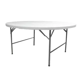 Table Piable Blanc HDPE 122 x 122 x 74 cm de BigBuy Garden, Tables de pique-nique - Réf : S8700664, Prix : 88,34 €, Remise : %