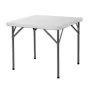 Folding Table Catering White 87 x 87 x 74 cm by BigBuy Garden, Picnic Tables - Ref: S8700665, Price: 53,98 €, Discount: %