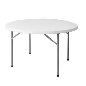 Mesa Plegable Catering Blanco 120 x 120 x 74 cm de BigBuy Garden, Mesas de picnic - Ref: S8700667, Precio: 81,15 €, Descuento: %