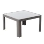 Tavolo aggiuntivo Stella Grigio Alluminio Vetro Temperato 70 x 70 x 40 cm di BigBuy Garden, Tavolini da appoggio - Rif: S8700...