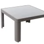 Mesa auxiliar Stella Gris Aluminio Cristal Templado 70 x 70 x 40 cm de BigBuy Garden, Mesas auxiliares - Ref: S8700672, Preci...