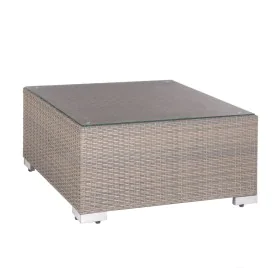 Centre Table Marlene Light brown Crystal Rattan 75 x 75 x 38 cm by BigBuy Garden, Side Tables - Ref: S8700673, Price: 171,64 ...