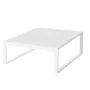 Table Basse Io Blanc Aluminium 100 x 100 x 45 cm de BigBuy Garden, Tables de service - Réf : S8700674, Prix : 280,03 €, Remis...