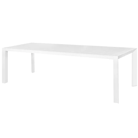 Dining Table Io White Aluminium 280 x 100 x 75 cm by BigBuy Garden, Dining Tables - Ref: S8700675, Price: 670,32 €, Discount: %