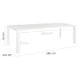 Dining Table Io White Aluminium 280 x 100 x 75 cm by BigBuy Garden, Dining Tables - Ref: S8700675, Price: 670,32 €, Discount: %