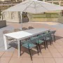 Dining Table Io White Aluminium 280 x 100 x 75 cm by BigBuy Garden, Dining Tables - Ref: S8700675, Price: 670,32 €, Discount: %