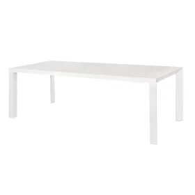 Esstisch Io Weiß Aluminium 240 x 100 x 75 cm von BigBuy Home, Esstische - Ref: S8700676, Preis: 552,32 €, Rabatt: %