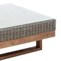 Mesa de Centro Patsy Gris Madera Cristal Templado 80 x 80 x 35 cm de BigBuy Garden, Mesas auxiliares - Ref: S8700681, Precio:...