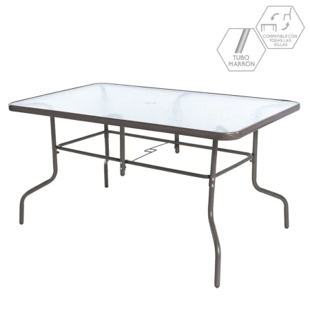 Table de Salle à Manger Clasic Verre Fer 150 x 90 x 72 cm de BigBuy Garden, Tables de jardin - Réf : S8700683, Prix : 111,97 ...