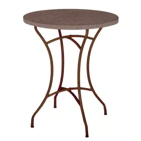 Mesa Terrazzo Mesa Castanho 60 x 60 x 72 cm de BigBuy Home, Mesas de café - Ref: S8700697, Preço: 127,63 €, Desconto: %