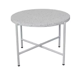 Mesa auxiliar Terrazzo Blanco 60 x 60 x 45 cm de BigBuy Home, Mesas auxiliares - Ref: S8700699, Precio: 101,88 €, Descuento: %