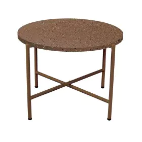 Table d'appoint Terrazzo Marron 60 x 60 x 45 cm de BigBuy Home, Tables de service - Réf : S8700700, Prix : 101,88 €, Remise : %