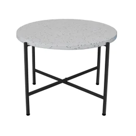 Table d'appoint Terrazzo Noir 60 x 60 x 45 cm de BigBuy Home, Tables de service - Réf : S8700701, Prix : 97,60 €, Remise : %